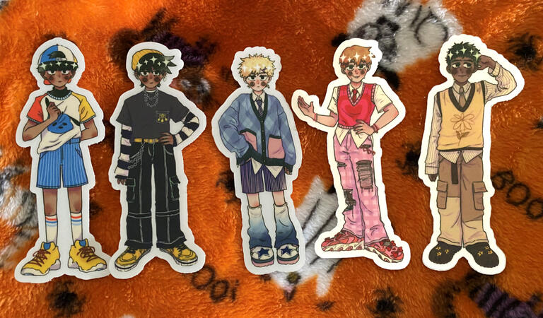 Mob Psycho Fashion Stickers