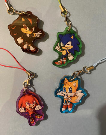 Sonic Phone Charms